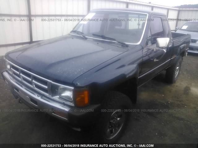 JT4RN67D4G0004504 - 1986 TOYOTA PICKUP XTRACAB RN67 DLX Dark Blue photo 2