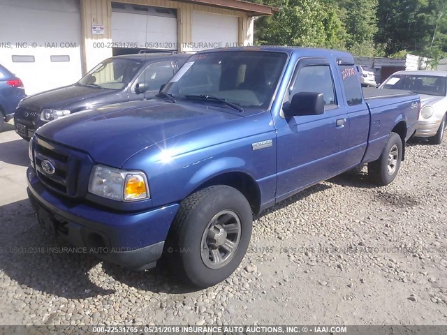 1FTZR45E39PA22698 - 2009 FORD RANGER SUPER CAB BLUE photo 2