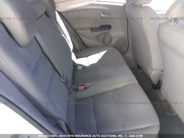 JHMZE2H30CS005516 - 2012 HONDA INSIGHT WHITE photo 8