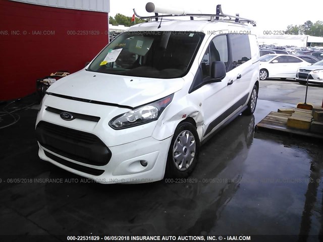 NM0LS7F74E1167464 - 2014 FORD TRANSIT CONNECT XLT WHITE photo 2