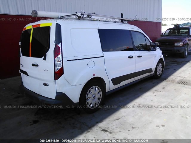 NM0LS7F74E1167464 - 2014 FORD TRANSIT CONNECT XLT WHITE photo 4