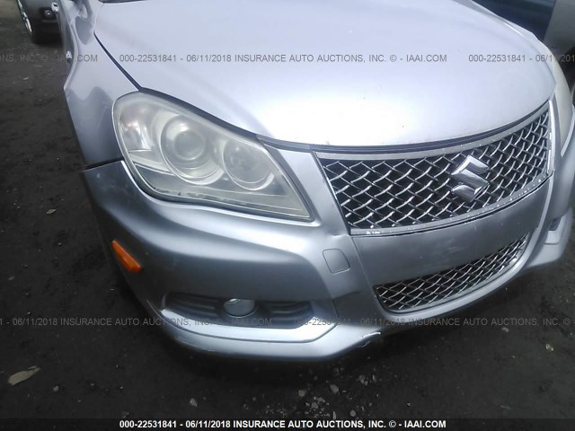 JS2RF9A60B6110615 - 2011 SUZUKI KIZASHI SPORT GTS GRAY photo 6