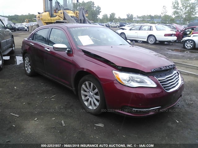 1C3CCBCG0EN157762 - 2014 CHRYSLER 200 LIMITED RED photo 1