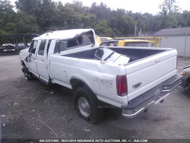 1FTJW36F8VEA63678 - 1997 FORD F350 WHITE photo 3