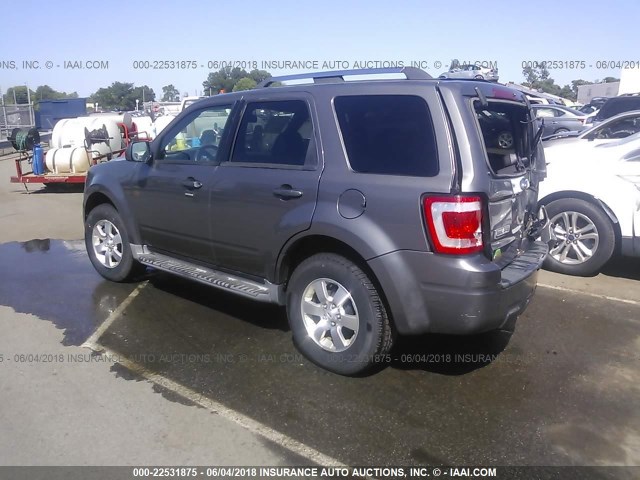1FMCU94GX9KC56477 - 2009 FORD ESCAPE LIMITED GRAY photo 3
