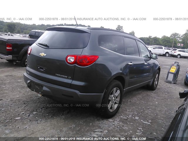 1GNLVGED8AS132469 - 2010 CHEVROLET TRAVERSE LT BLUE photo 4