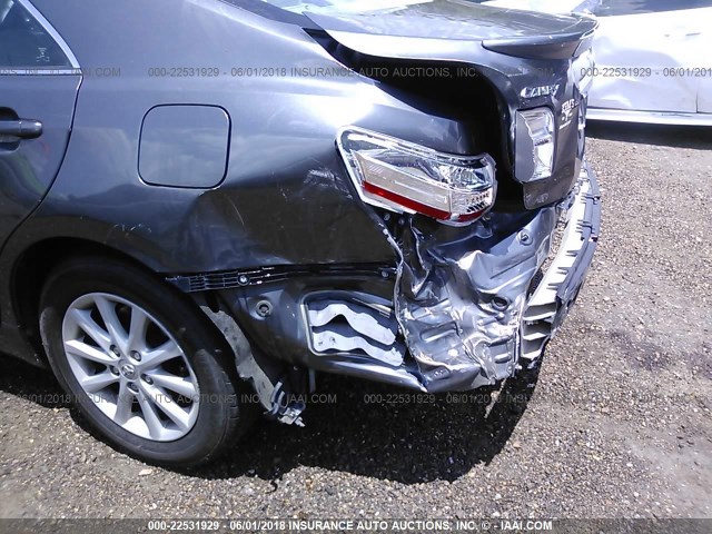 4T4BF3EK6AR055454 - 2010 TOYOTA CAMRY SE/LE/XLE GRAY photo 6