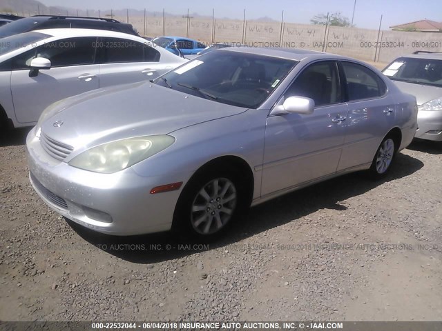 JTHBA30G540007485 - 2004 LEXUS ES 330 SILVER photo 2