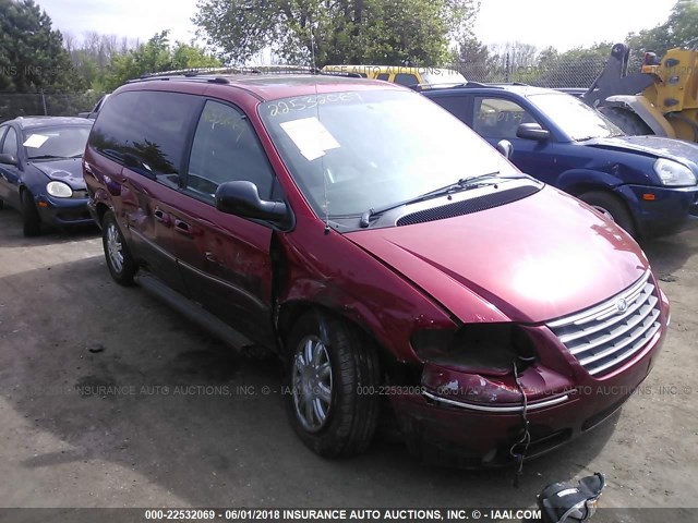 2C4GP64L15R137558 - 2005 CHRYSLER TOWN & COUNTRY LIMITED RED photo 1