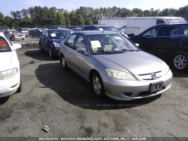 JHMES96645S015420 - 2005 HONDA CIVIC HYBRID TAN photo 1