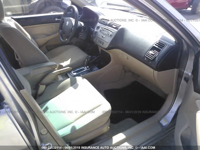 JHMES96645S015420 - 2005 HONDA CIVIC HYBRID TAN photo 5