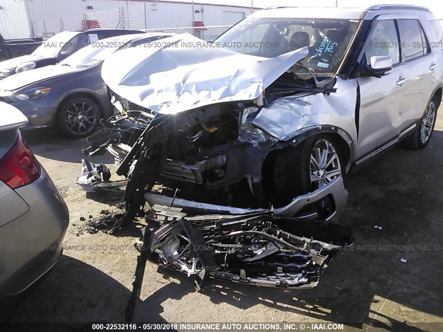 1FM5K8F83HGC23000 - 2017 FORD EXPLORER LIMITED 银色 照片 6