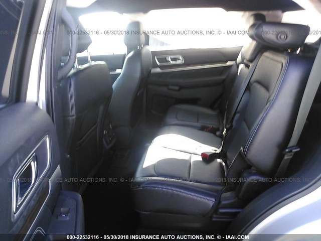 1FM5K8F83HGC23000 - 2017 FORD EXPLORER LIMITED 银色 照片 8
