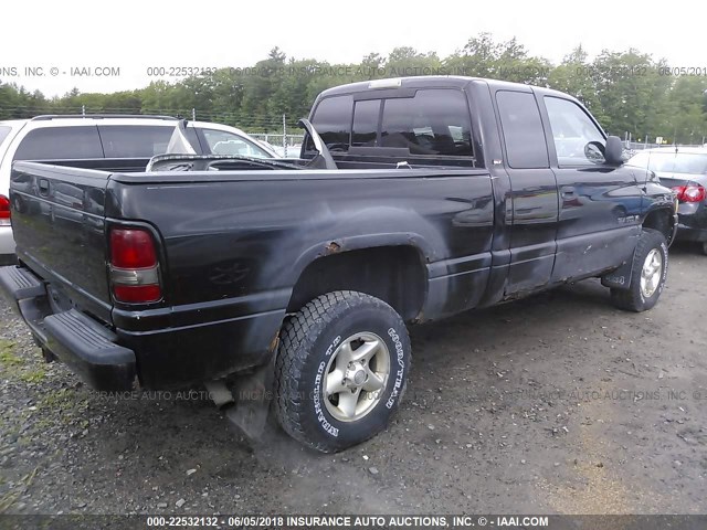 1B7HF13Y01J283469 - 2001 DODGE RAM 1500 BLACK photo 4