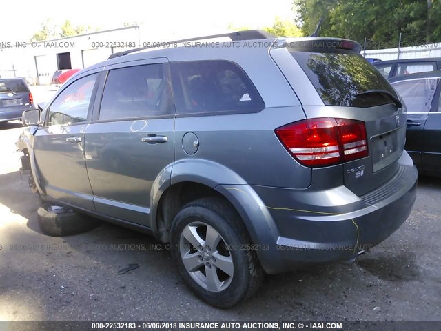 3D4PG5FV6AT192798 - 2010 DODGE JOURNEY SXT BLUE photo 3