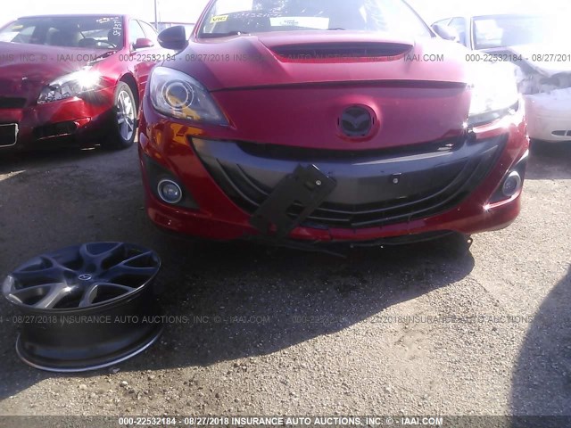 JM1BL1L34D1743496 - 2013 MAZDA SPEED 3 RED photo 6