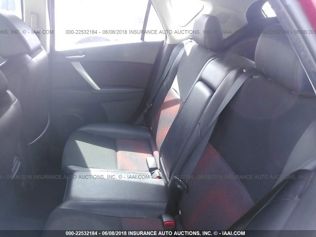 JM1BL1L34D1743496 - 2013 MAZDA SPEED 3 RED photo 8