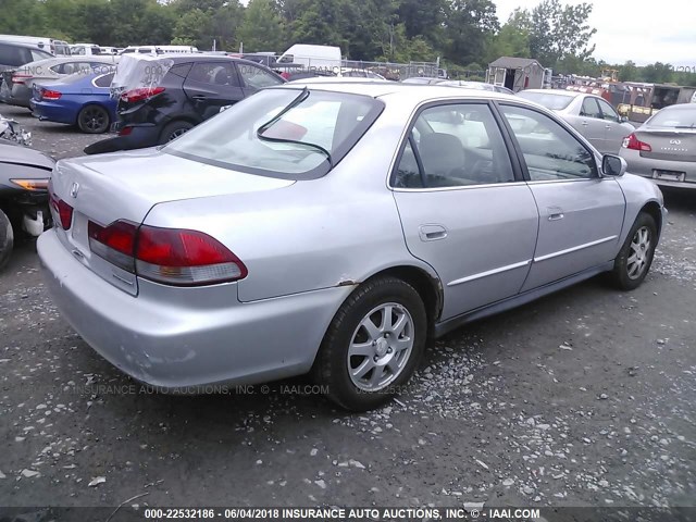 1HGCG66842A094973 - 2002 HONDA ACCORD EX/SE SILVER photo 4