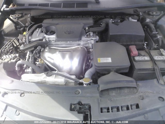 4T4BF1FK2FR516160 - 2015 TOYOTA CAMRY LE/XLE/SE/XSE BLUE photo 10