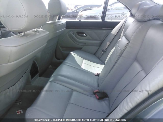 WBADN63403GN88625 - 2003 BMW 540 I AUTOMATIC Light Blue photo 8