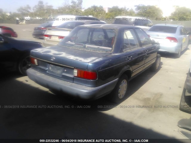 1N4EB31P0RC803602 - 1994 NISSAN SENTRA E/XE/GXE/LE BLUE photo 4