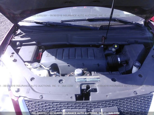 1GKER23D19J155478 - 2009 GMC ACADIA SLT-1 RED photo 10