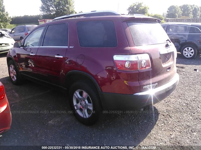 1GKER23D19J155478 - 2009 GMC ACADIA SLT-1 RED photo 3