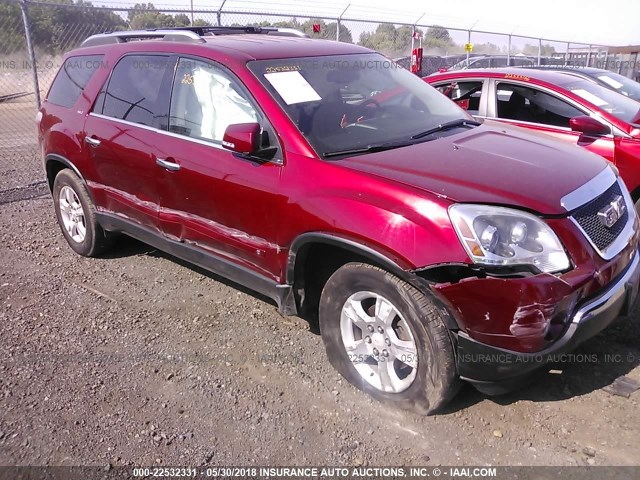 1GKER23D19J155478 - 2009 GMC ACADIA SLT-1 RED photo 6