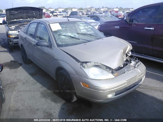 1FAFP38392W146182 - 2002 FORD FOCUS ZTS GOLD photo 1