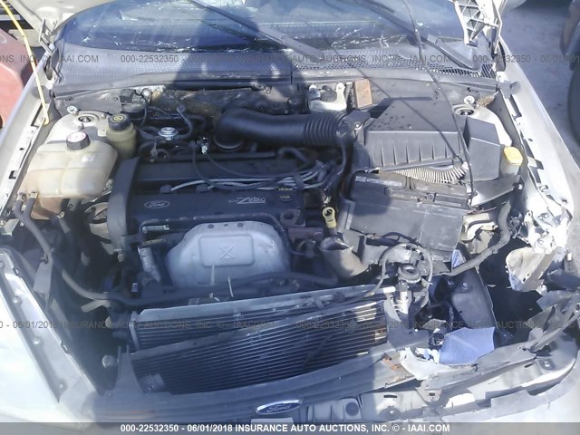 1FAFP38392W146182 - 2002 FORD FOCUS ZTS GOLD photo 10