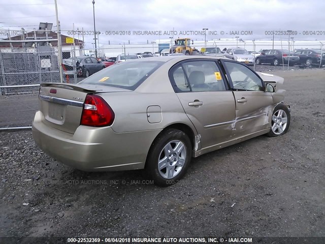 1G1ZT53816F171190 - 2006 CHEVROLET MALIBU LT TAN photo 4