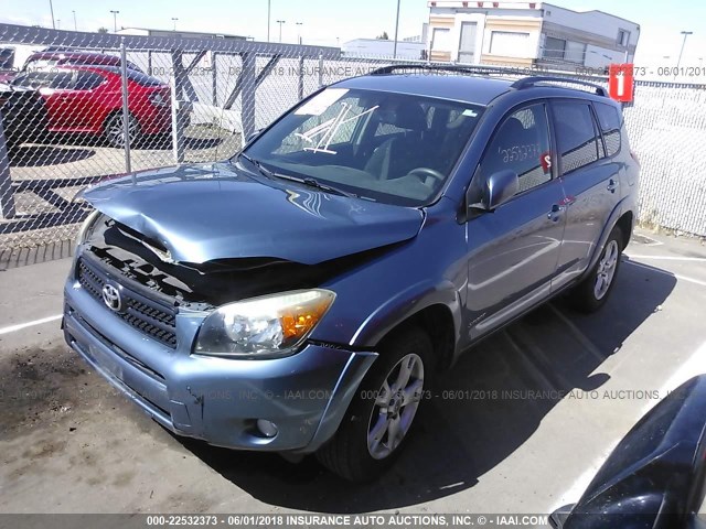 JTMBD32V776034791 - 2007 TOYOTA RAV4 SPORT BLUE photo 2