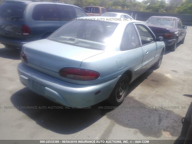 JA3AA21A7SU029039 - 1995 MITSUBISHI MIRAGE ES BLUE photo 4