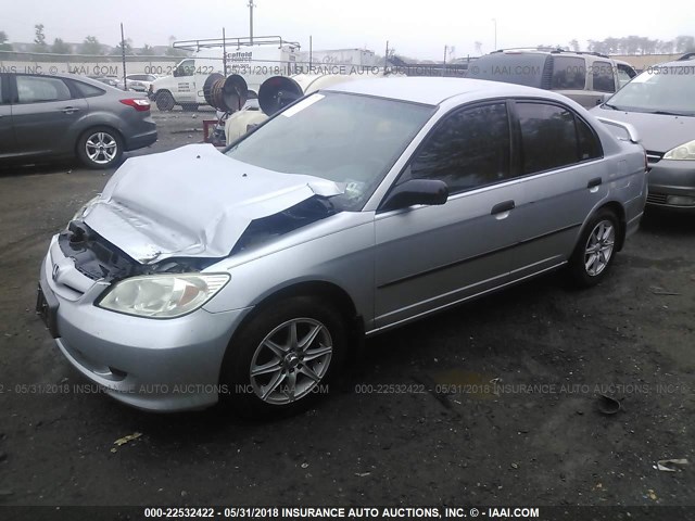 2HGES16374H643231 - 2004 HONDA CIVIC DX VP 银色 照片 2