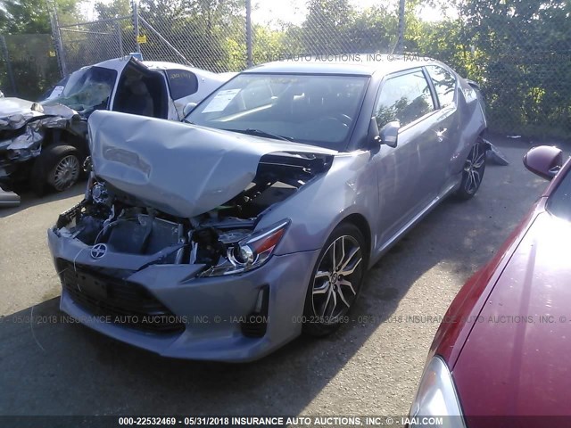 JTKJF5C77E3068450 - 2014 TOYOTA SCION TC 灰色 照片 2