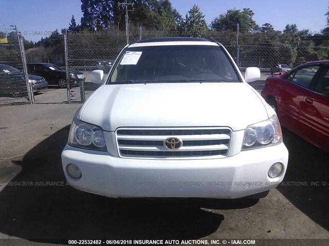 JTEGF21A720036556 - 2002 TOYOTA HIGHLANDER LIMITED WHITE photo 6