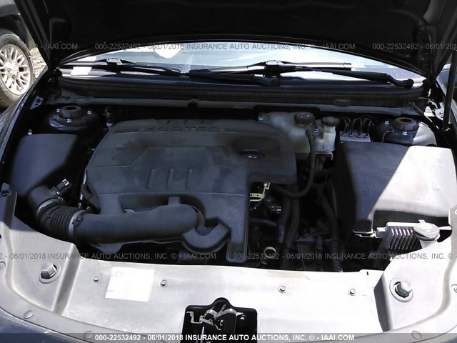 1G1ZC5E17BF200198 - 2011 CHEVROLET MALIBU 1LT შავი ფოტო 10