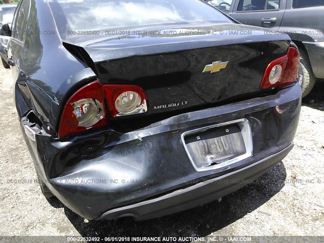 1G1ZC5E17BF200198 - 2011 CHEVROLET MALIBU 1LT შავი ფოტო 6