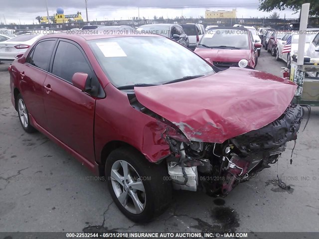 2T1BU4EE8BC708241 - 2011 TOYOTA COROLLA S/LE RED photo 6