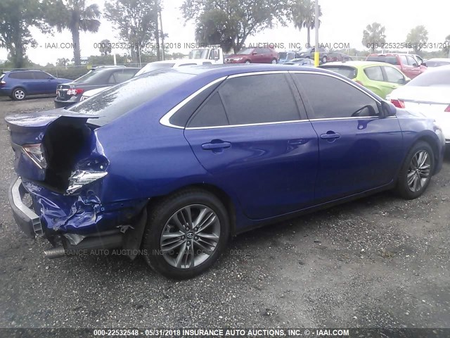 4T1BF1FK9GU579767 - 2016 TOYOTA CAMRY LE/XLE/SE/XSE BLUE photo 6