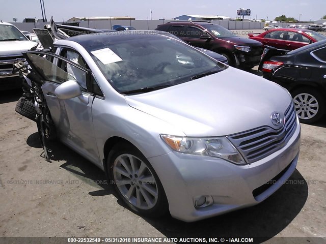 4T3BA3BB2BU026376 - 2011 TOYOTA VENZA SILVER photo 1