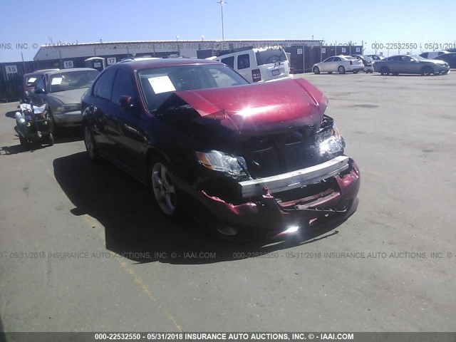 4S3BL616797213022 - 2009 SUBARU LEGACY 2.5I RED photo 1