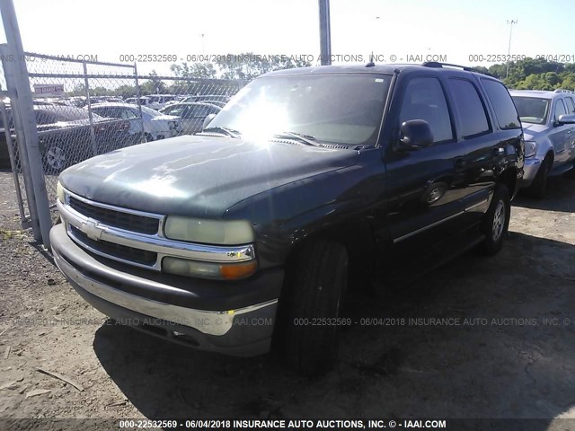 1GNEC13V64J122749 - 2004 CHEVROLET TAHOE C1500 GREEN photo 2