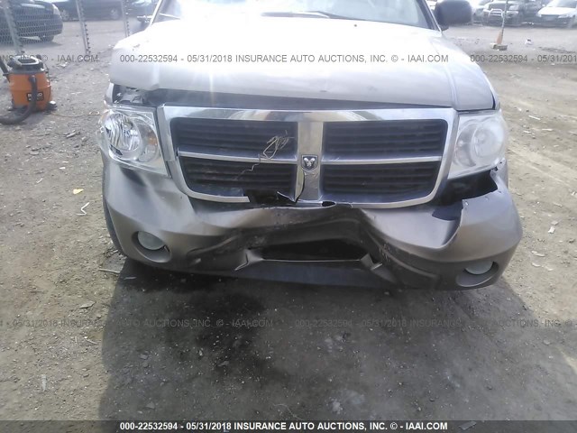 1D8HB48P57F522119 - 2007 DODGE DURANGO SLT GOLD photo 6