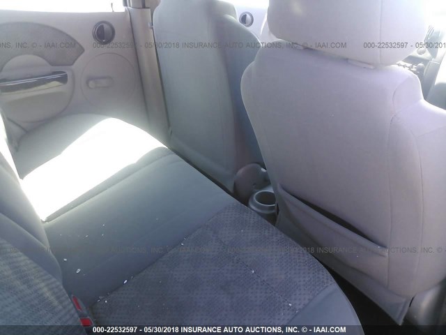 KL1TD52685B348745 - 2005 CHEVROLET AVEO LS BLUE photo 8