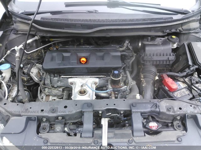 2HGFB2F93CH507319 - 2012 HONDA CIVIC EXL BROWN photo 10