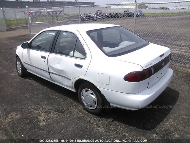 1N4AB41D6VC743572 - 1997 NISSAN SENTRA XE/GXE/GLE/BASE WHITE photo 3