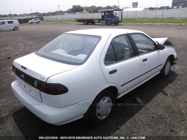 1N4AB41D6VC743572 - 1997 NISSAN SENTRA XE/GXE/GLE/BASE WHITE photo 4