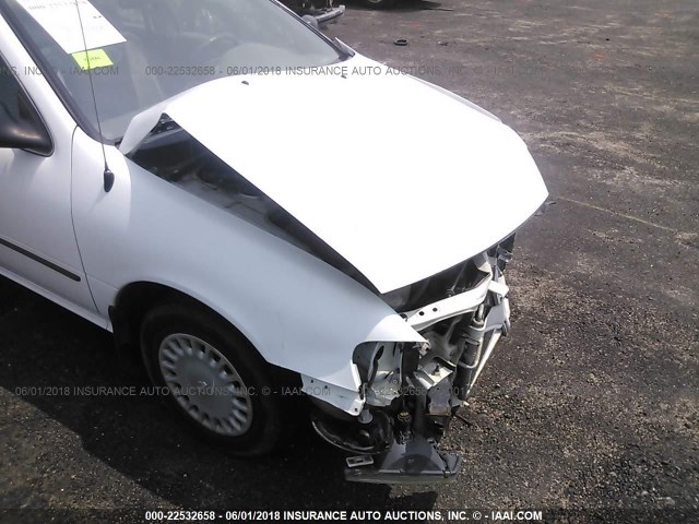 1N4AB41D6VC743572 - 1997 NISSAN SENTRA XE/GXE/GLE/BASE WHITE photo 6