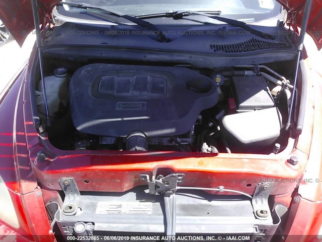 3GNDA13D98S550831 - 2008 CHEVROLET HHR LS RED photo 10